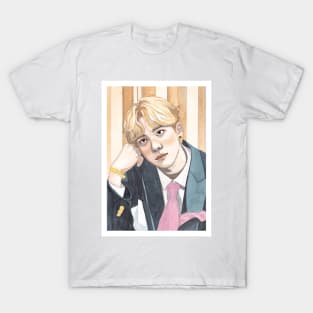 Jung Yunho ATEEZ Watercolour Painting T-Shirt